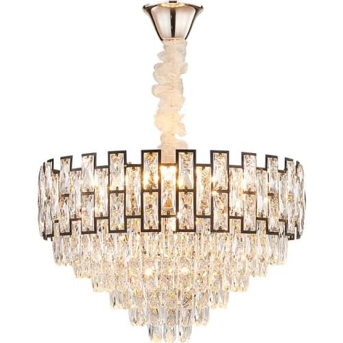 Luxury Crystal Chandelier Lamp New Living Room Post Creative Personality Minimalist Modern Restaurant Bedroom Lamps