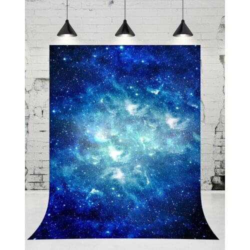 VinylBDSNights Universe Stars Sky Photography Backdrop Newborn Baby Photo Studio Background for Children Birthday Party Props