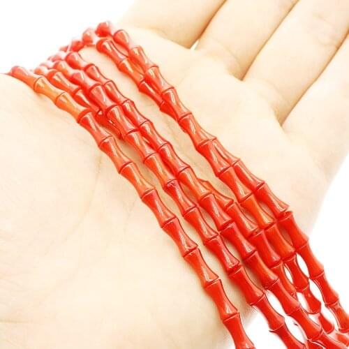 1pcs 5mm*8mm DIY Coral beads new hot selling bracelet necklace christmas jewelry two colors