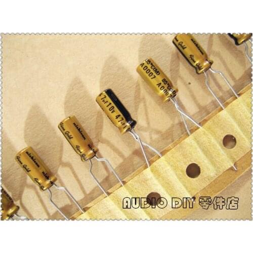 20PCS/100PCS Nichicon (fine gold) FG Series 47uF 10V 10V47UF Audio Electrolytic Capacitor