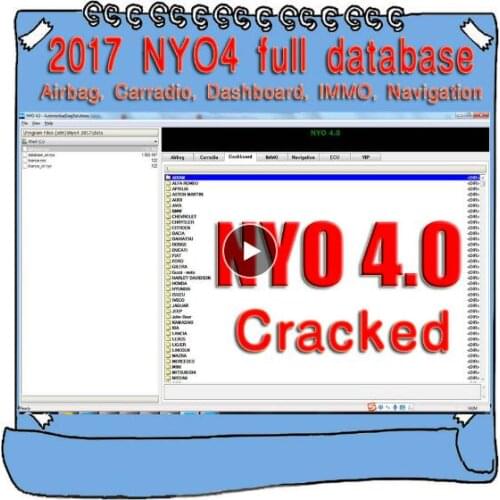 2017+2016 NYO 4 Full Database Airbag+Carradio+Dashboard+IMMO+Navigation Download Link