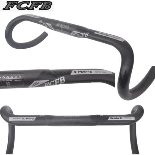2017 FCFB gray black ud carbon road handlebar drop 125mm reach 80mm 31.8*400/420/440mm road bike bicycles carbon handlebar