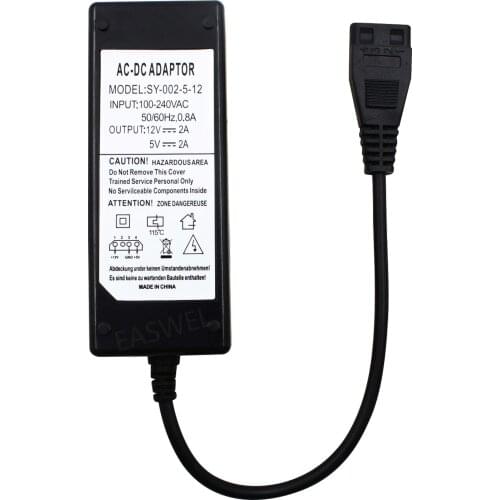 12V/5V 2A USB to IDE/SATA Power Supply Adapter Hard Drive HDD CD-ROM AC DC AS