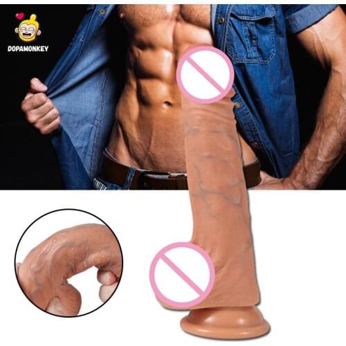 DopaMonkey Big Dildo Blue veins Realistic Penis Suction Cup Penis Female Penis Sex Toys For Female Vagina Anal Masturbation