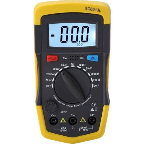 New High Qualtity Capacitance Tester LCD Digital Capacitance Meter Capacitor Tester mF uF Circuit Gauge Capacitor Tester