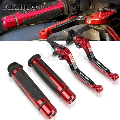 For HONDA CBR 1100XX CBR1100XX CBR 1100 XX 1997-2007 Motorcycle Accessories Folding Extendable Brake Clutch Levers+Hand Grips
