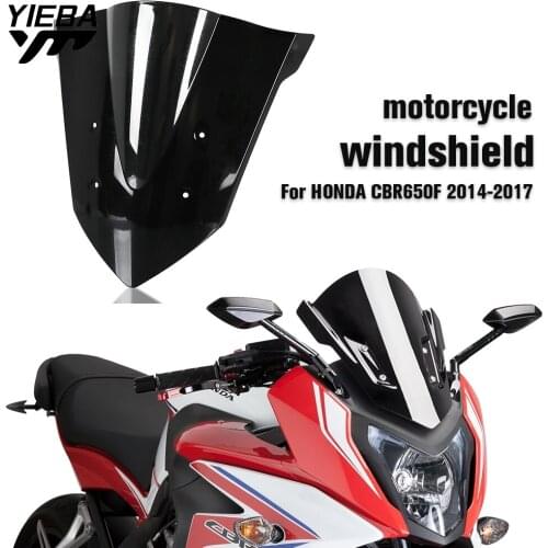 For HONDA CBR650F Windshield CBR 650 F 650F CBR650 F 2014 - 2017 2016 Motorcycle Windscreen Fairing Wind Screen Deflector Part