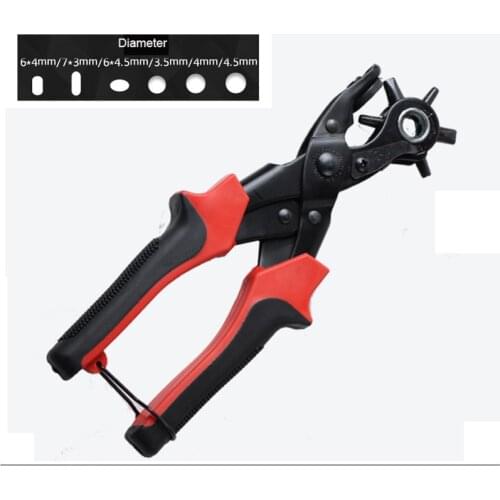 Belt Hole Punch Punches Pliers Multi-Function Hole Punch for Belt Saddle Strap Punching Hand Tool Belt Round Hole Flat Pliers