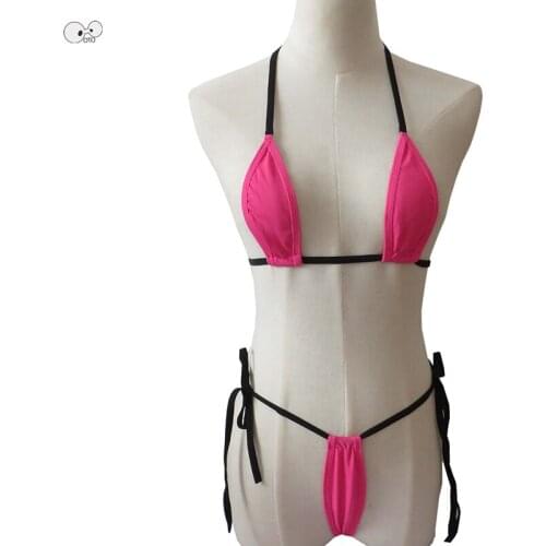 Extreme G-String 2019 Sexy Mini Micro Bikini Set Women Beach Wild Swimming Lingeries Costumes Sex Swimwear Swimsuit Bathing Suit