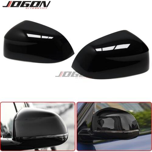 Gloss Black Side Wing Rear View Rearview Mirror Cover Case Caps For BMW X3 G01 2018-2020 X4 G02 X5 G05 X6 G06 X7 G07 2019 2020