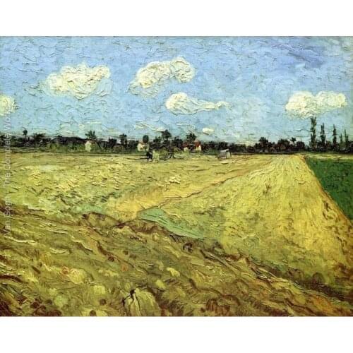 Landscape Paintings of Vincent Van Gogh Ploughed Field oil reproductions for sale High quality Hand painted canvas wall decor