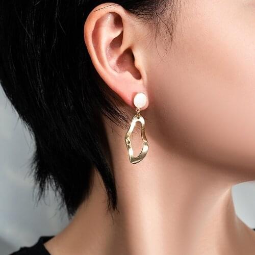 2021 Koreaanse Lange Verklaring Geometrische Tassel Dangle Drop Oorbellen Voor Vrouwen Oorbellen Mode-sieraden Oorbellen Brincos