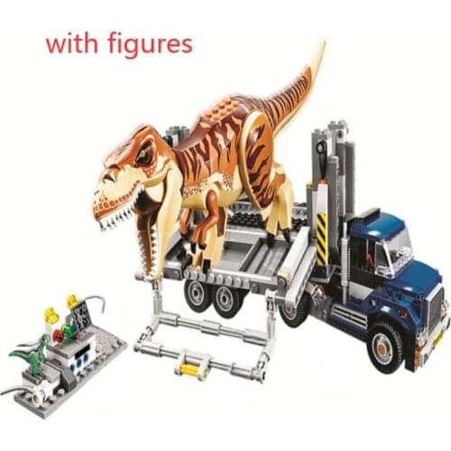 10927 Jurassic World Tyrannosaurus Rex Transport Building Blocks Brick Technical Playmobil Toys Christmas birthday Gifts