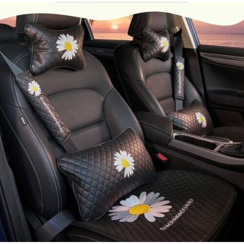 Goddess car creative cute little daisy fart cushion three-piece four seasons car seat cushion