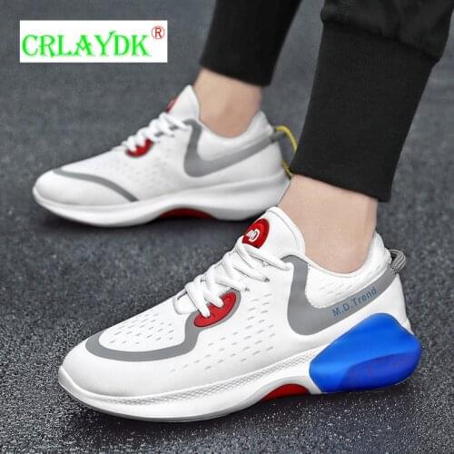 CRLAYDK Men Mesh Comfort Running Sport Shoes Casual Soft Breathable Sneakers Outdoor Walking Trainers Increased Boys Tennis