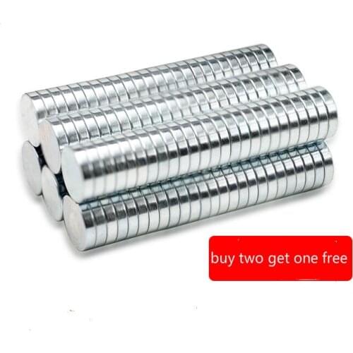Buy two get one free) NdFeB magnets Strong magnets Round magnets Strong magnetic steel permanent magnets neodymium magnet