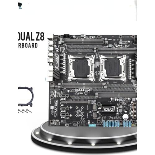 X99 Dual D8 CPU Motherboard 8 Channel With Dual Processor Xeon LGA 2011-3 E5 V3 V4 DDR4 RECC 256GB RAM NVME M.2 SATA 3.0