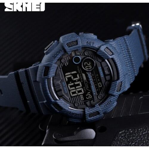 2019 SKMEI Sport Watch Men Fashion Digital Wristwatches Mens Week Date Stopwatch Relogio Digital 2Time Countdown Montre Homme