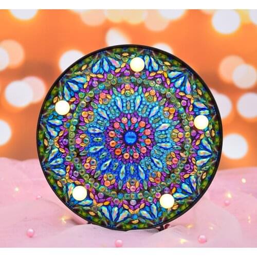 DIY Diamond Painting LED Night Light Full Drill Special Shaped Lights for Bedroom New Year Decoration Christmas Gift