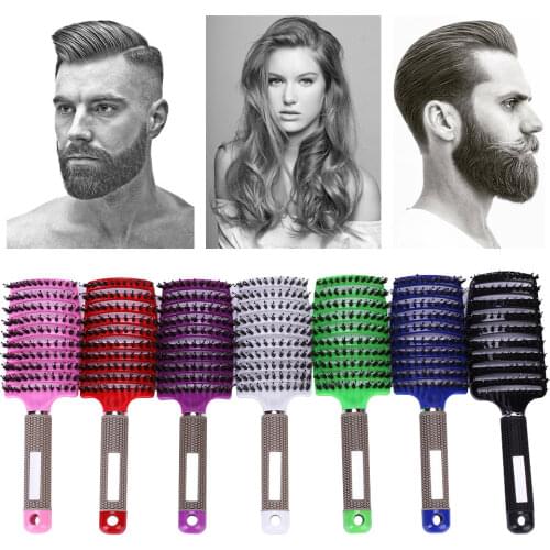 Detangling nylon brush Women Female Hair Scalp Massage Comb Bristle&nylon Hairbrush Detangling Nylon brush