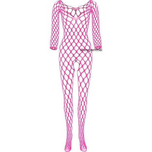 Hole Net Underwear for Men Lingerie Man Crotchless Nightwear Adult Teddy Gay Perspective Nightgown Porno Exotic Fishnet Bodysuit