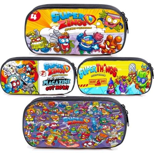 New Superzings Pencil Case for Boys Girls Stationery Storage Bags Toddler Children Cosmetic Bag Kids School Supplies Pen Bag