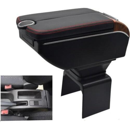 For 307 armrest box Double doors open 7USB Centre Console Storage Box Arm Rest