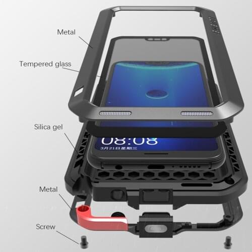 Shockproof Metal Cases For Huawei P20 Pro Lite P20Pro P30 Pro Phone 360 Full Body Protective Outdoor Sport Shock Armor Covers
