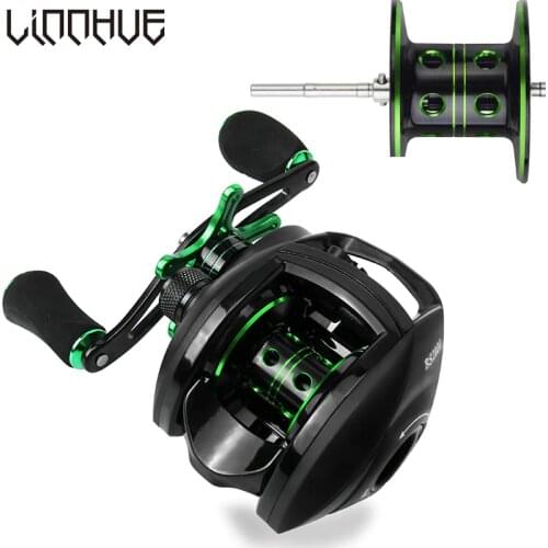 LINNHUE Fishing Reel BS2000 With Spare Deep Spool 8.1:1 High speed Reel Fishing 8KG Max Drag Left Right Reel Baitcasting Reel