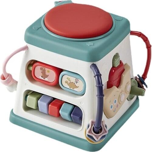 Hexahedral Children Early Education Music Hand Drum 0-1 Years Old Baby Music Drum Baby Toys 6 Months kids toys