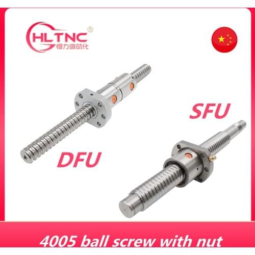 High Strength Ballscrew Nut 40mm Ball Screw DFU4005 SFU4005 Ball screw with any length