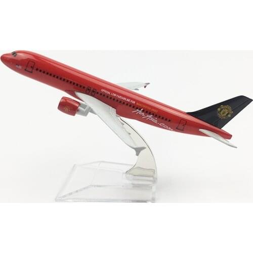 1/400 16CM Manchester United Airbus 320 Alloy Airplane Model Children Birthday Gift Toy