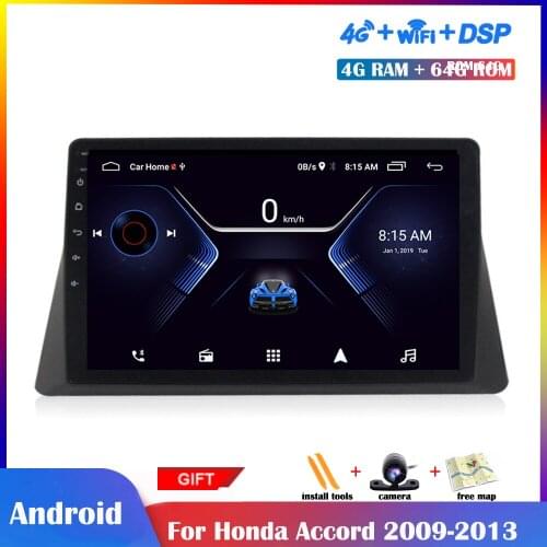 10.1 inch IPS Screen Android Multimedia Player For Honda Accord 2009-2013 Car Radio DSP Stereo GPS Navigation No 2 din Car play