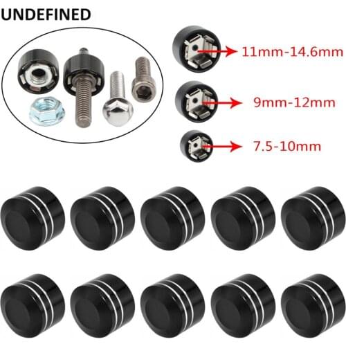 Motorcycle Bolt Head Cover Caps Motor Topper Screw Nut CNC Aluminum for Harley Touring Dyna Softail Sportster Twin Cam 10pcs