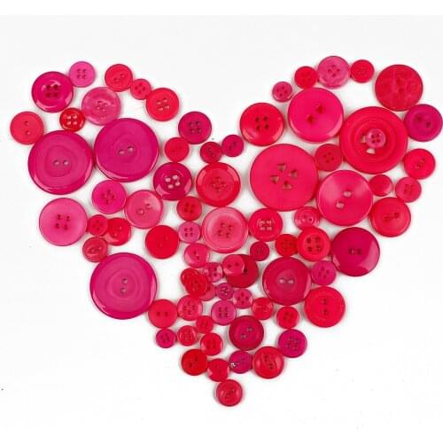 100pcs/pack Color Resin Buttons Large Medium Small Mixed Packaging DIY Garment Sewing Accessories