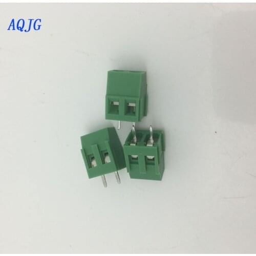 20pcs PCB Screw Terminal Block Connector KF128-2P pitch:5.0MM 3PIN Green 5mm KF128 2Pins LZ/KF128-2.54/3.5/3.81/5.0/5.08/AQJG