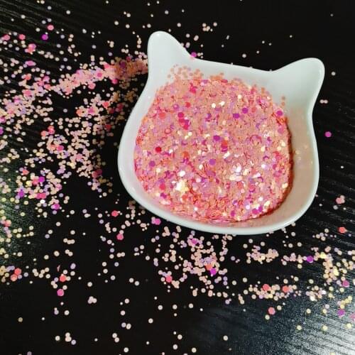 30g/opp Pink Sequins RAINBOW BRIGHT Shake card accessories 2021diy New Stamps Scrapbook Decoration Embossing Cut Handmade
