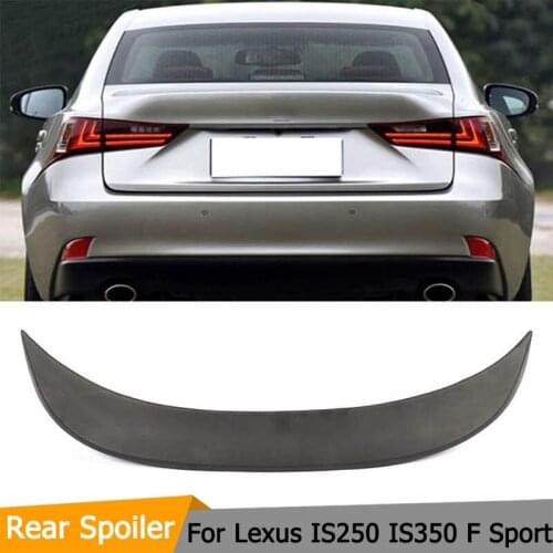 Car Styling PU Unpainted Auto Rear Trunk Boot lip wing Spoiler for Lexus is250 is350 is-f 14-15
