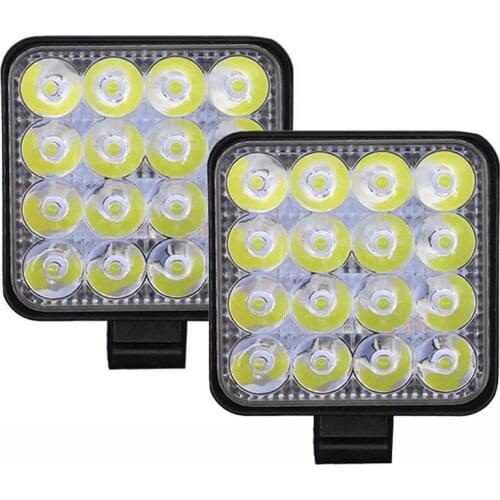 Automotive lighting and truck traction SUV 4x4, 2-piece 12V-30V 48W, 3030 16smd led, LED headlamp, toolbar
