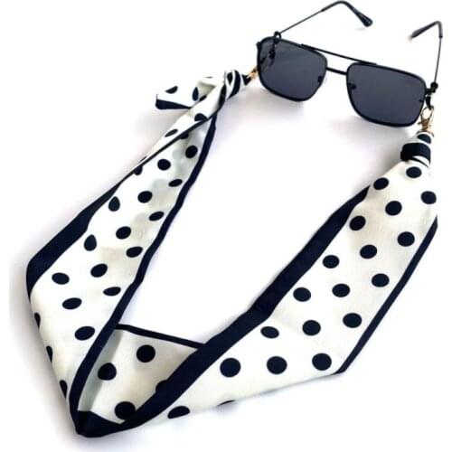 Bohemia European And American style Dual-purpose Rope Glasses Chain Mask Lanyard Silk Scarf Ribbon Mask And Glasses Lanyard