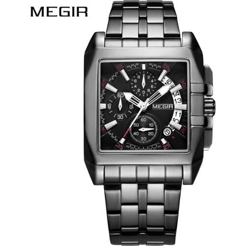 MEGIR Luxury Brand Mens Business Quartz Wristwatches Waterproof Chronograph Watches Military Clock Male Relogio Hodinky 2021