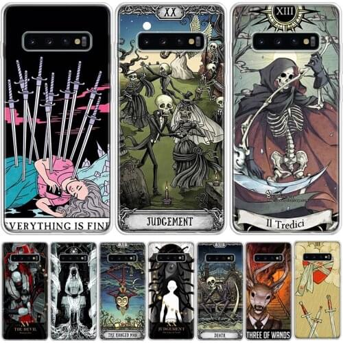 Le Tarot Egyptien de Dusserre Skeleton Phone Case For Samsung GalaxyA90 A71 A70 A51 A50 A41 A40 A30 A21 A10 A9 A8 A7 A6Plus M30S