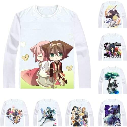 Tales of Vesperia T-Shirts Multi-style Long Sleeve Shirts Japanese video game Teiruzu Obu Vesuperia Raven Judith Cosplay Shirt