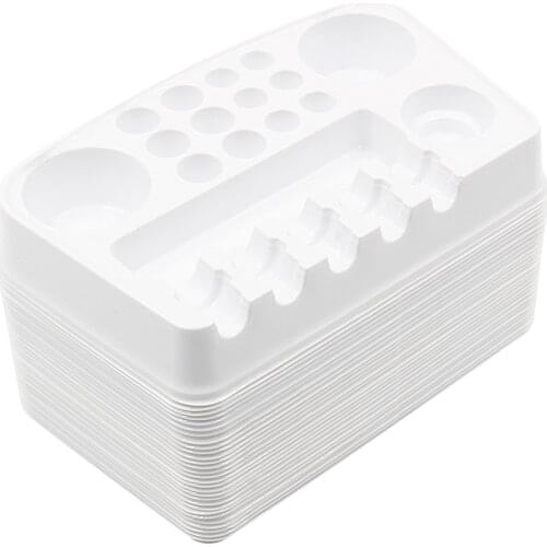 Tattoo Ink Palet Tattoo Needle and Ink Cup Holder Stand Disposable Plastic Tattoo Cartridge Tray Tattoo Plate Pigment Tray