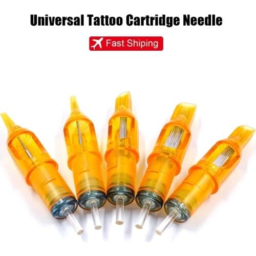 BIOMASER Hot Sale 10pcs Disposable Semi-Permanent Makeup Tattoo Cartridge Needle RL/RM/M1/RS Tattoo Gun Supplies 1RL/3RL/5RL/7R