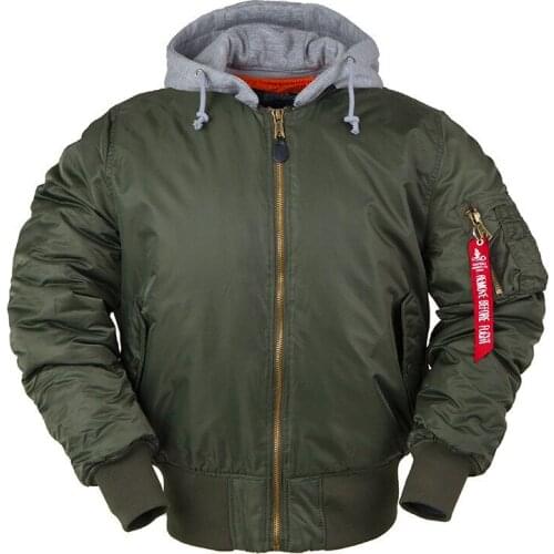 High Street Oversize Loose Hooded Air Force Pilot Jacket Autumn Winter Warm Hoodies Outdoor Fitness Riding Hiking Tooling Coat
