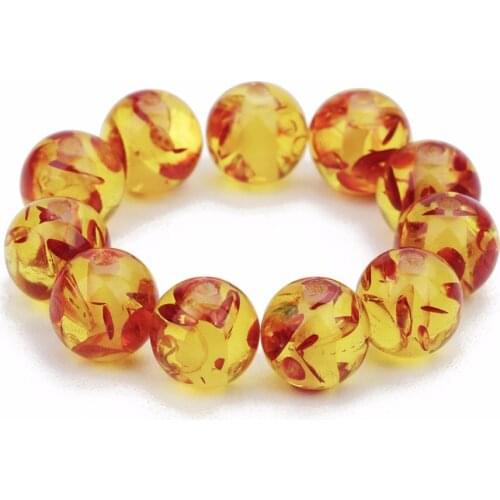 Louleur Approx 30pcs 8mm Yellow Nature Stone Beads Yellow Bead For Bracelets Necklace Jewelry Making Strand