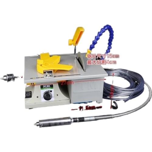 Mini 850W/999W Multifunction Table Saw Stone Polisher Jade Engraving Machine Grinding Machine Table Saws Cutting Machine