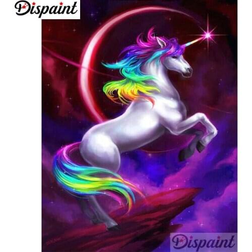 Dispaint Full Square/Round Drill 5D DIY Diamond Painting "Cartoon unicorn" Embroidery Cross Stitch 3D Home Decor A11421