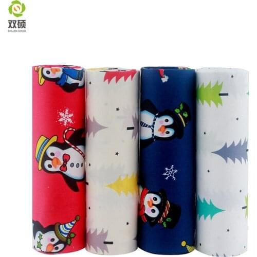 Christmas Series Print Fabric Telas Patchwork Cotton Fabric Sewing Fabrics Doll clothing Tilda Quilt Tissue 40*50CM